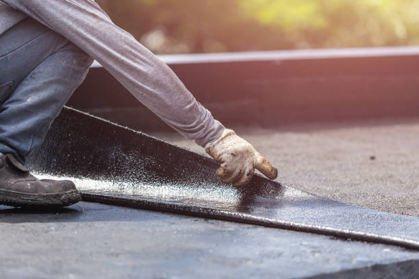 Professional Exterior Waterproofing technician working in Stockwell, IN